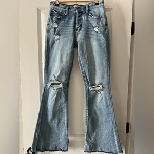 Distressed Flared Women's Jeans